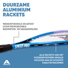 Apollo Speed Badmintonset met Badmintonshuttles en Badmintonracket Blauw