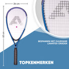 Apollo Speed Badmintonset met Badmintonshuttles en Badmintonracket Blauw