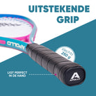 Apollo Speed Badmintonset met Badmintonshuttles en Badmintonracket Blauw Roze