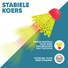 Apollo Speed Badmintonset met Badmintonshuttles en Badmintonracket Blauw Roze