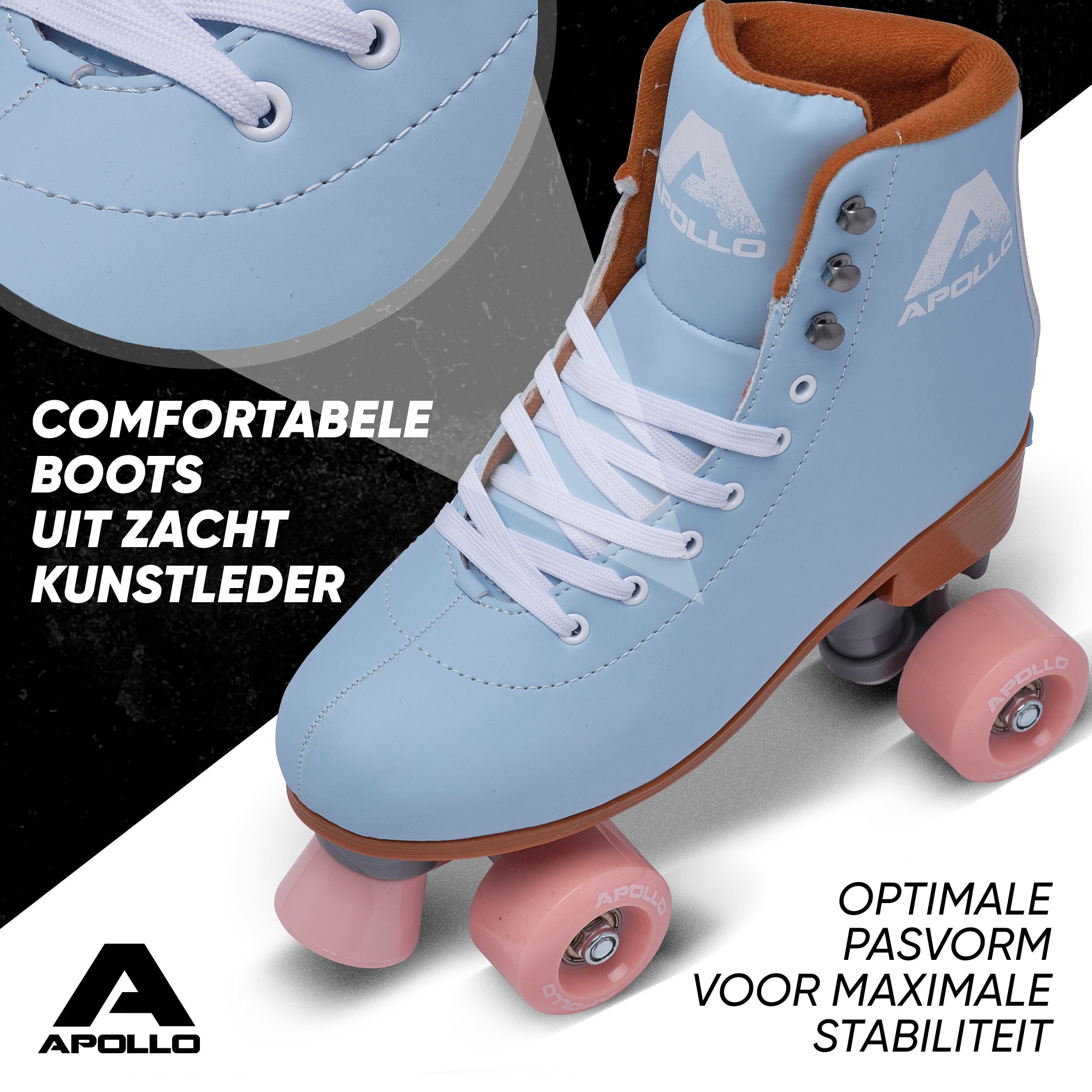 Apollo Disco Klassieke rolschaatsen voor kinderen en volwassenen - Nightfever blue L (39-42)