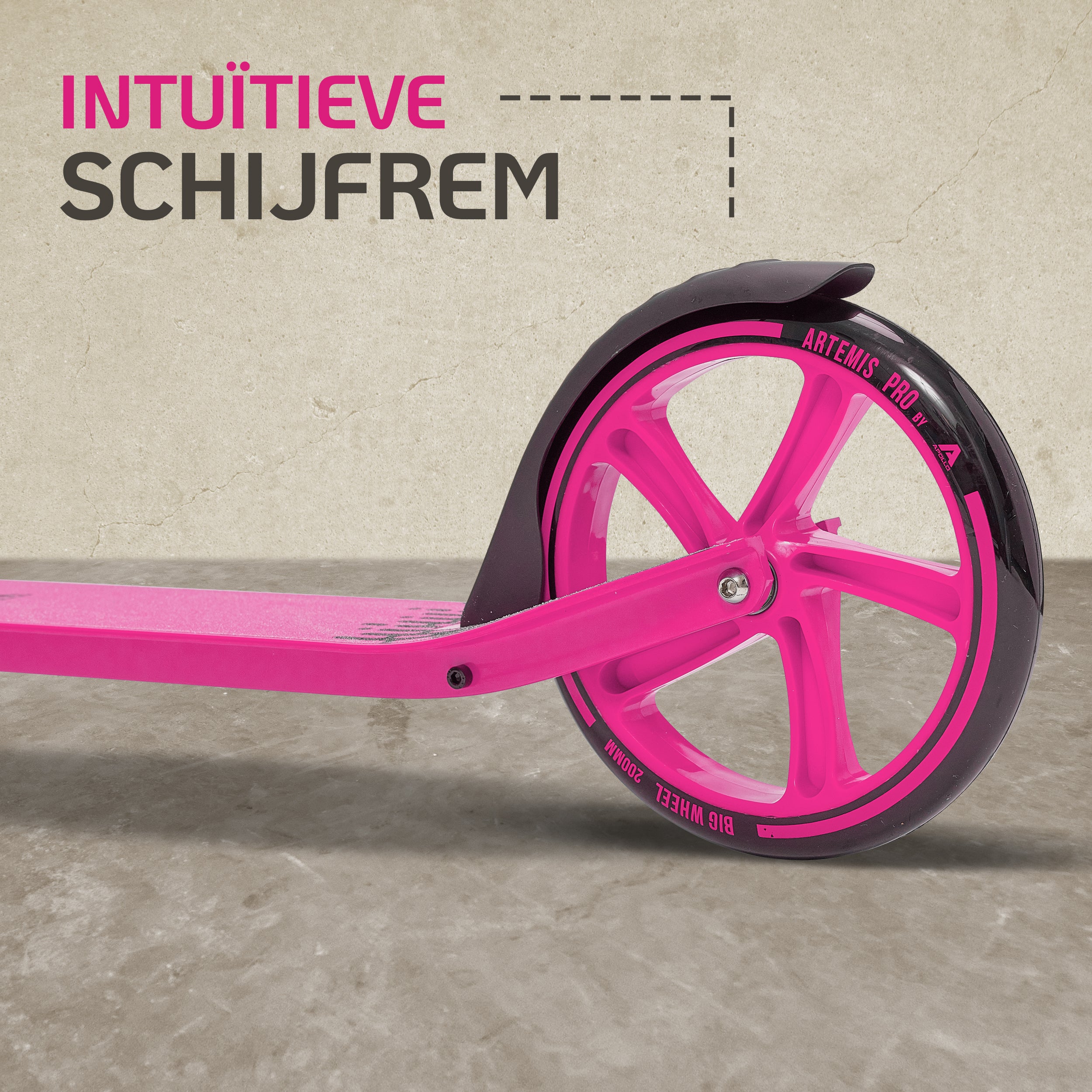 Apollo Artemis opvouwbare City Scooter in hoogte verstelbare step Roze