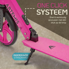 Apollo Artemis opvouwbare City Scooter in hoogte verstelbare step Roze