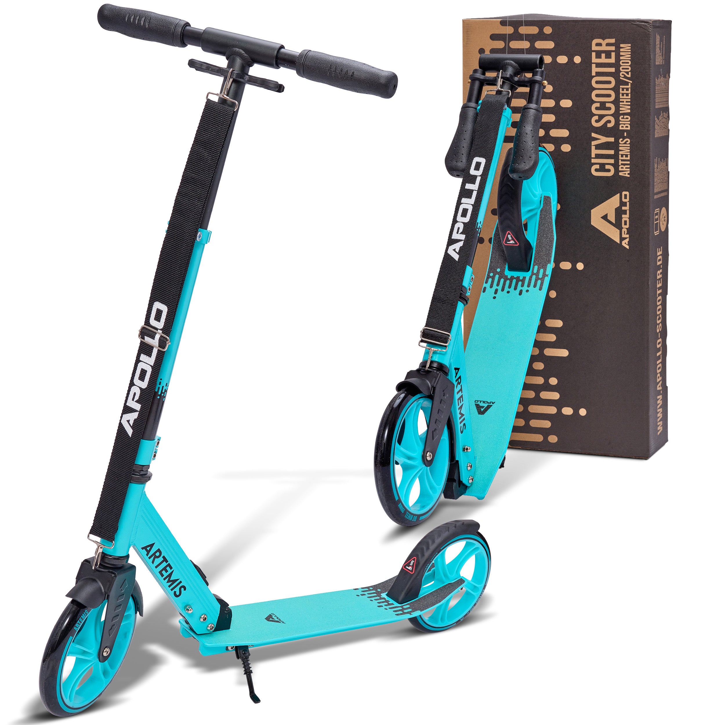 Apollo Artemis opvouwbare City Scooter in hoogte verstelbare step Mint