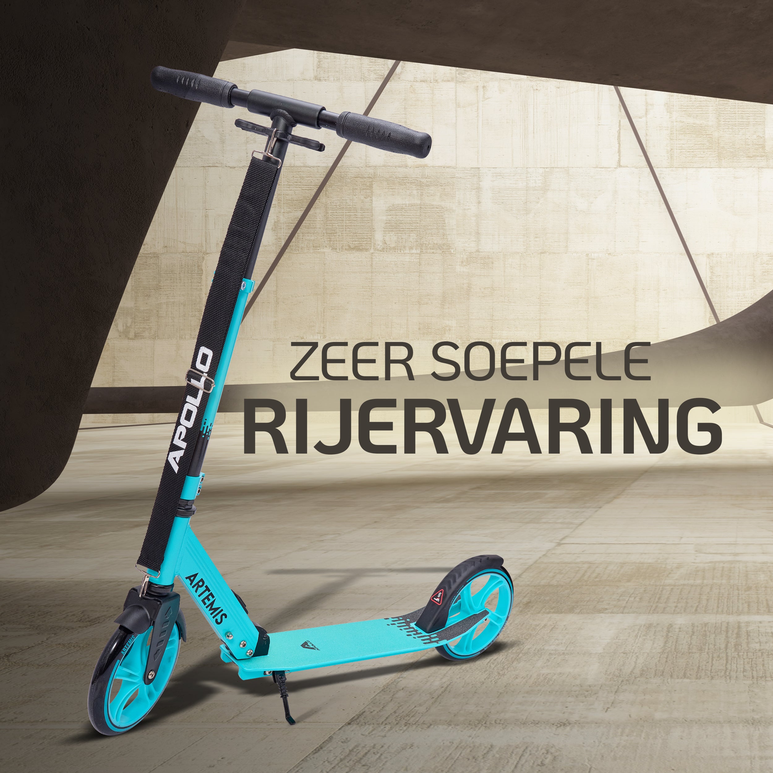 Apollo Artemis opvouwbare City Scooter in hoogte verstelbare step Mint