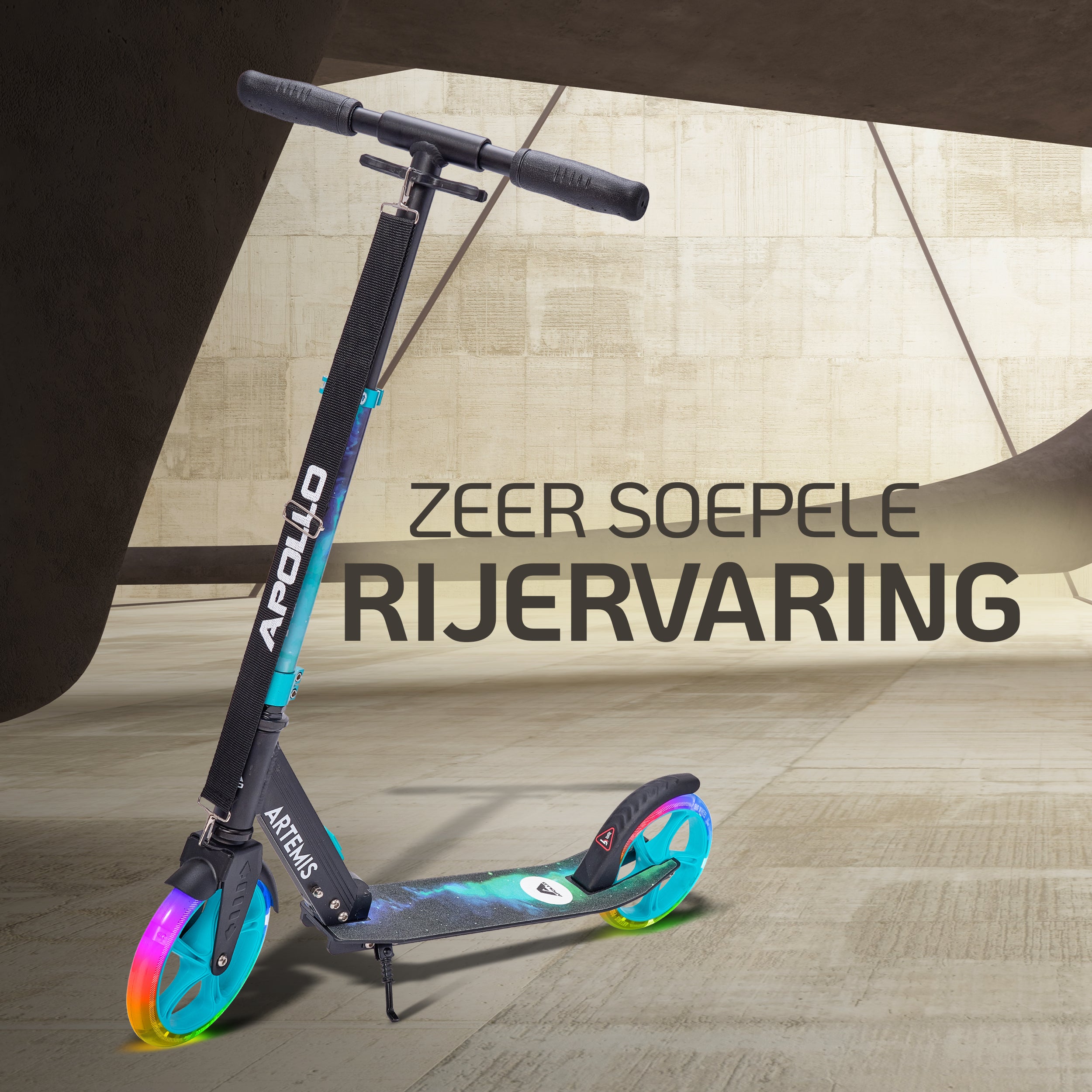 Apollo Artemis opvouwbare City Scooter in hoogte verstelbare step Galaxy