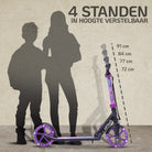 Apollo Artemis opvouwbare City Scooter in hoogte verstelbare step Starlight