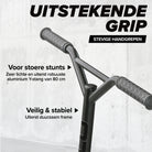 Apollo Stunt Scooter 'Genius Pro' hoogwaardige stuntstep met ABEC 9 kogellagers Zwart
