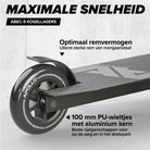Apollo Stunt Scooter 'Genius Pro' hoogwaardige stuntstep met ABEC 9 kogellagers Zwart