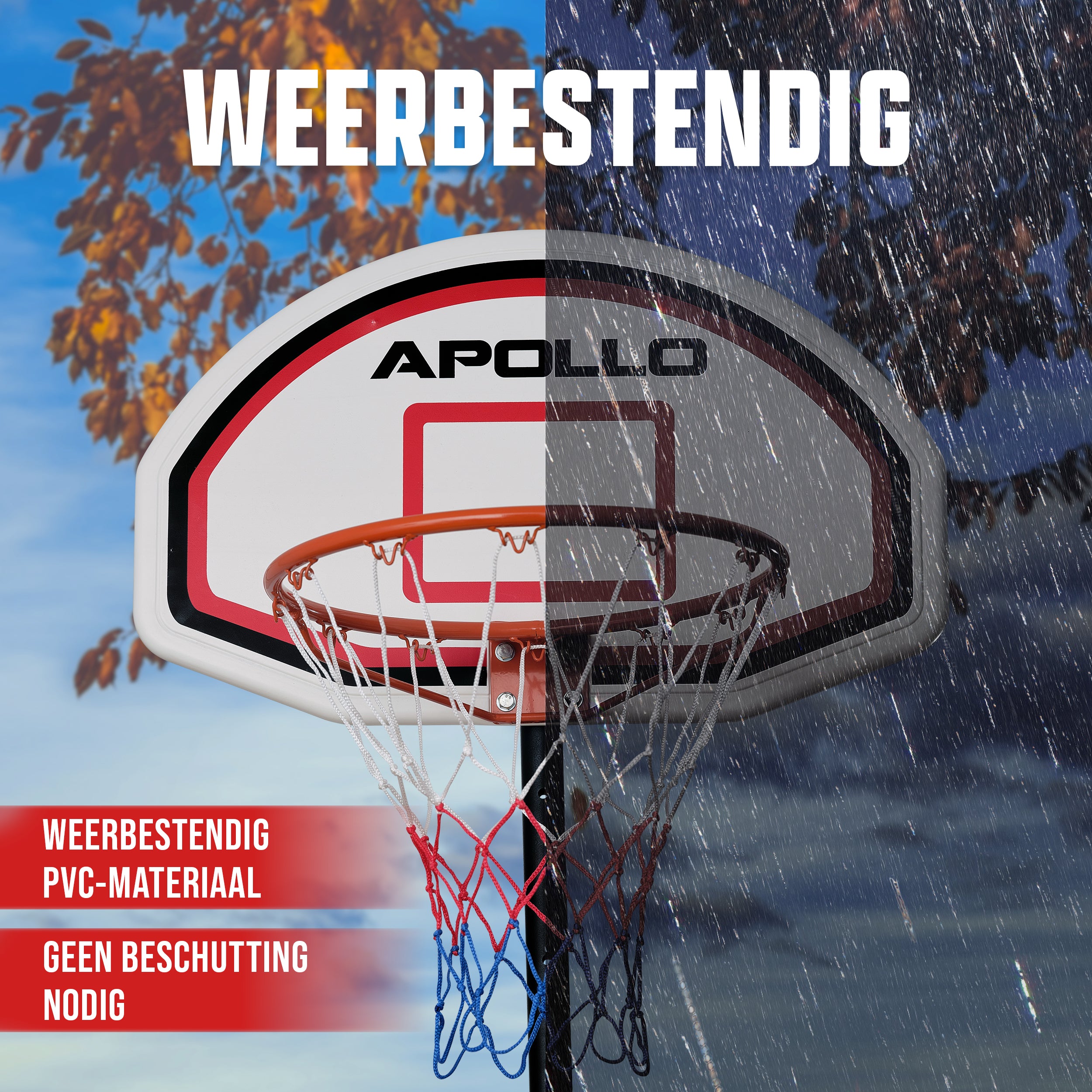 Apollo Basketbalring met standaard en wielen Classic