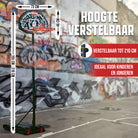 Apollo Basketbalring met standaard en wielen Graffiti
