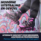 Apollo Champion inline skates in maat verstelbare met LED-wielen, Roze L (39-42)
