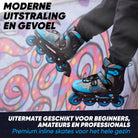 Apollo Champion inline skates in maat verstelbare met LED-wielen, Blauw L (39-42)