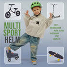Apollo Kinder fietshelm, helm voor kinderen & tieners, multisport helm Green Fade