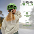 Apollo Kinder fietshelm, helm voor kinderen & tieners, multisport helm Green Fade