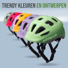 Apollo Kinder fietshelm, helm voor kinderen & tieners, multisport helm Green Fade
