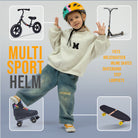 Apollo Kinder fietshelm, helm voor kinderen & tieners, multisport helm 90s Revival