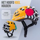 Apollo Kinder fietshelm, helm voor kinderen & tieners, multisport helm 90s Revival