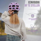 Apollo Kinder fietshelm, helm voor kinderen & tieners, multisport helm Flower Love