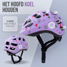 Apollo Kinder fietshelm, helm voor kinderen & tieners, multisport helm Flower Love
