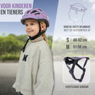 Apollo Kinder fietshelm, helm voor kinderen & tieners, multisport helm Flower Love