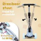 Apollo 'KidsPro 4' Opvouwbare Kinderstep met LED-Wielen Blauw