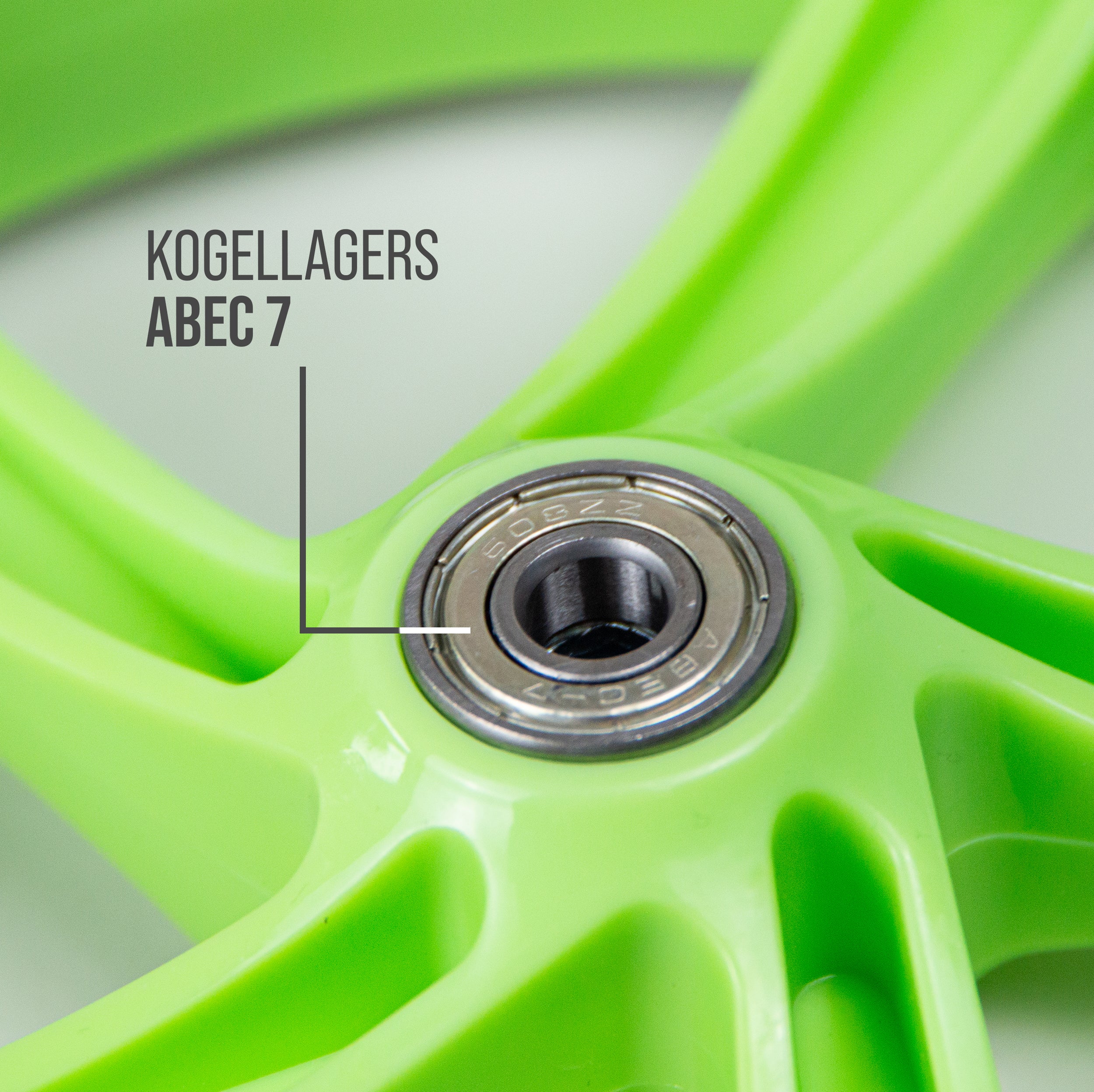 Apollo 200 mm Vervangingswielen set voor Apollo City Scooter Groen Zwart