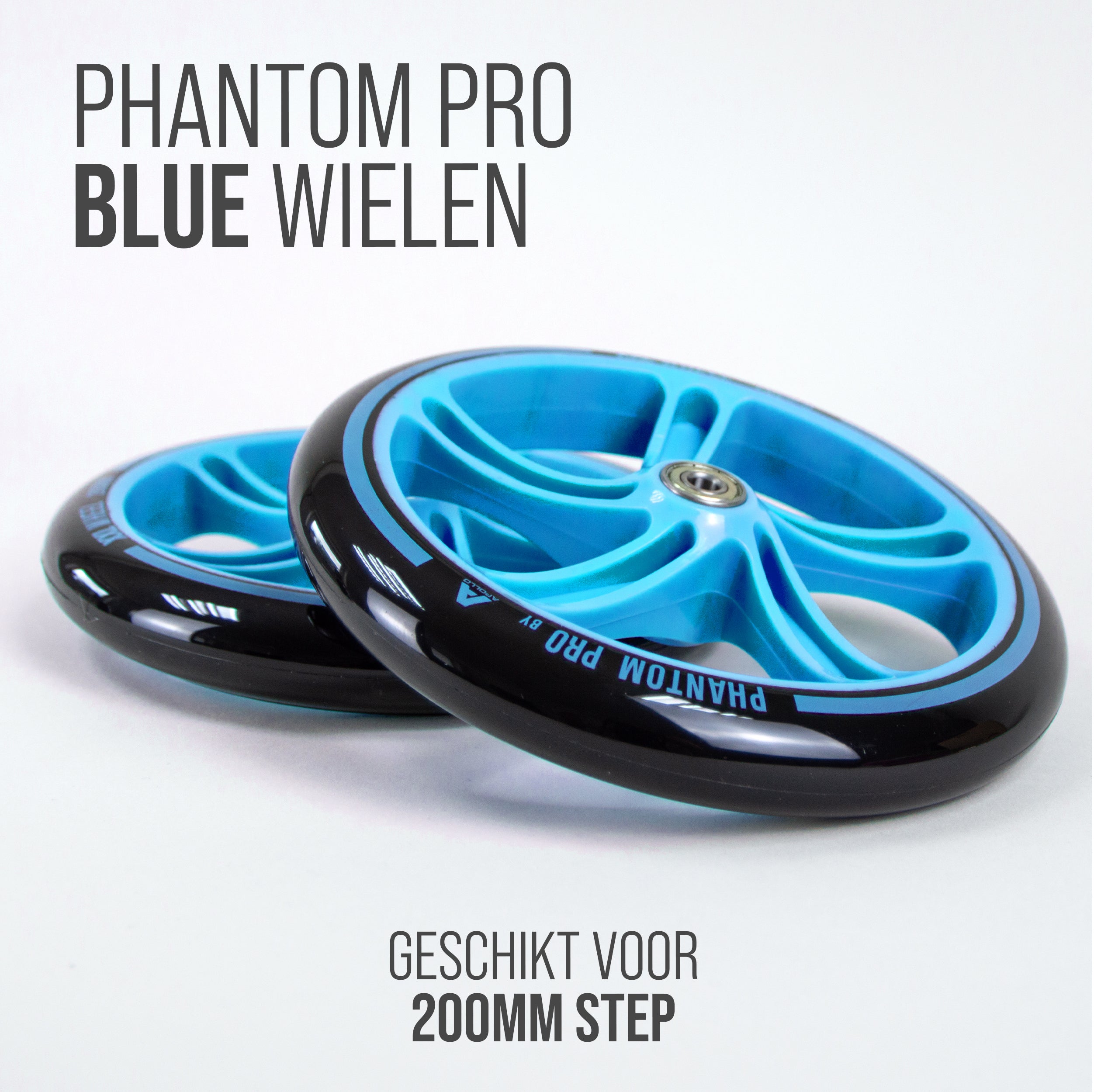Apollo 200 mm Vervangingswielen set voor Apollo City Scooter Blauw Zwart