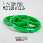 Apollo 200 mm Vervangingswielen set voor Apollo City Scooter LED Groen