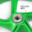 Apollo 200 mm Vervangingswielen set voor Apollo City Scooter LED Groen