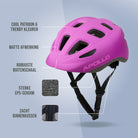 Apollo Kinder fietshelm, helm voor kinderen & tieners, multisport helm Pink Fade
