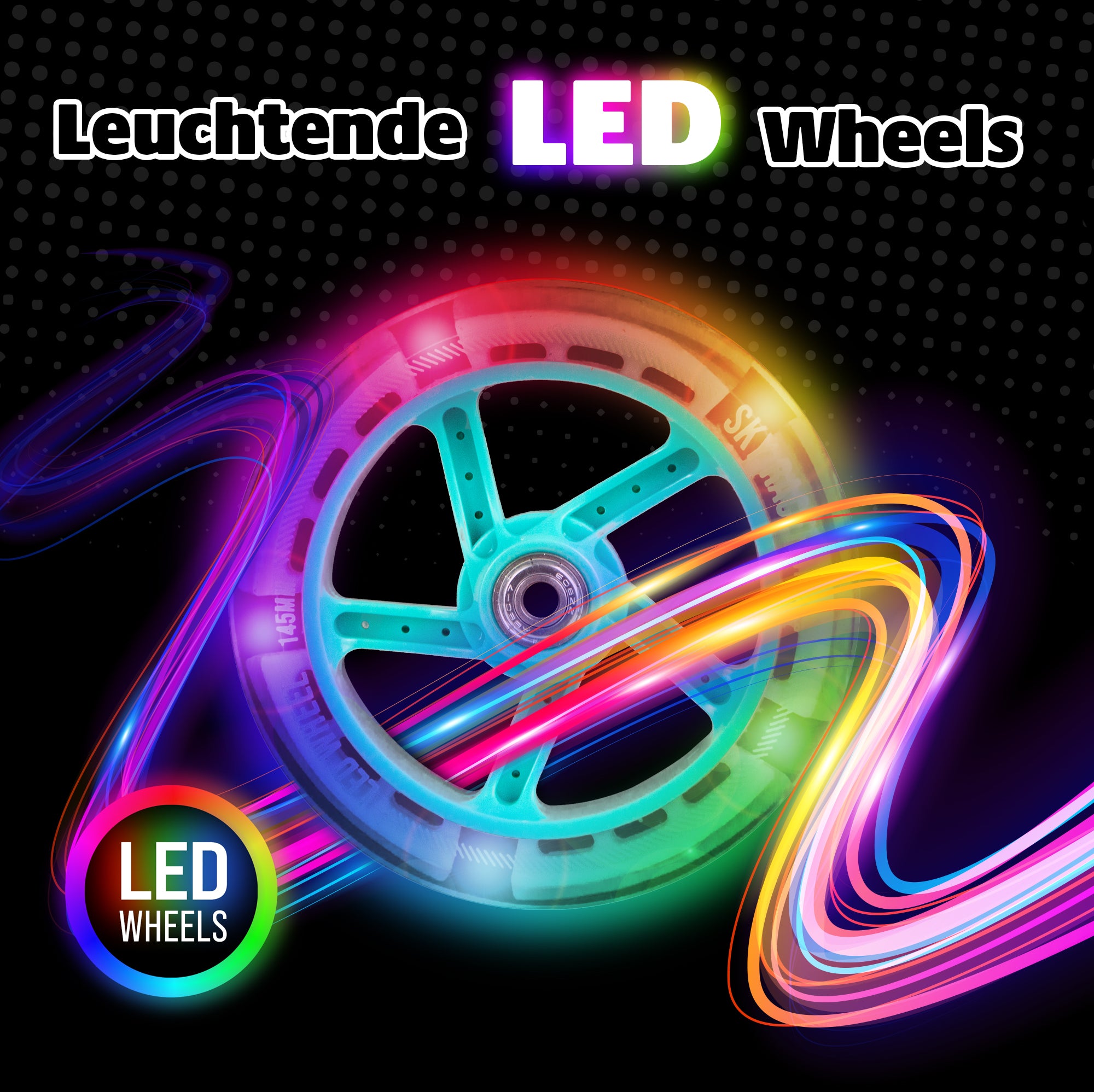 Apollo APOLLO Vervangingswielenset voor Skyracer - 145 mm wielenset Mint