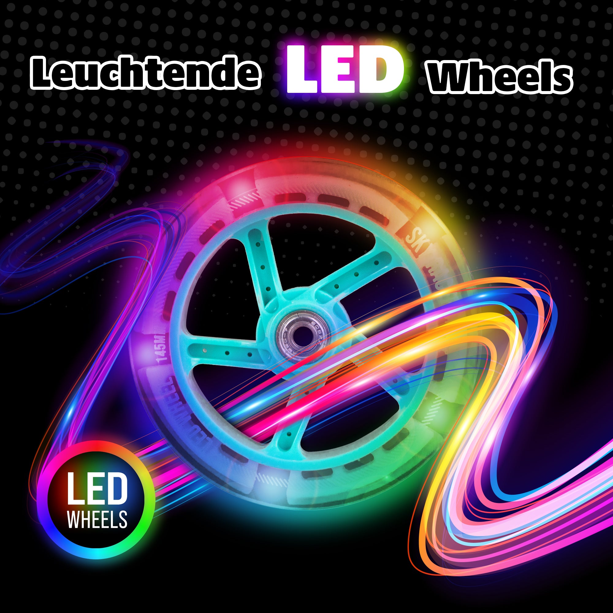 Apollo APOLLO Vervangingswielenset voor Skyracer - 145 mm wielenset Mint