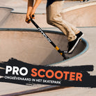 Apollo Stuntstep 'Eagle' - geanodiseerde professionele stuntstep met ABEC9 lagers Zwart Oranje