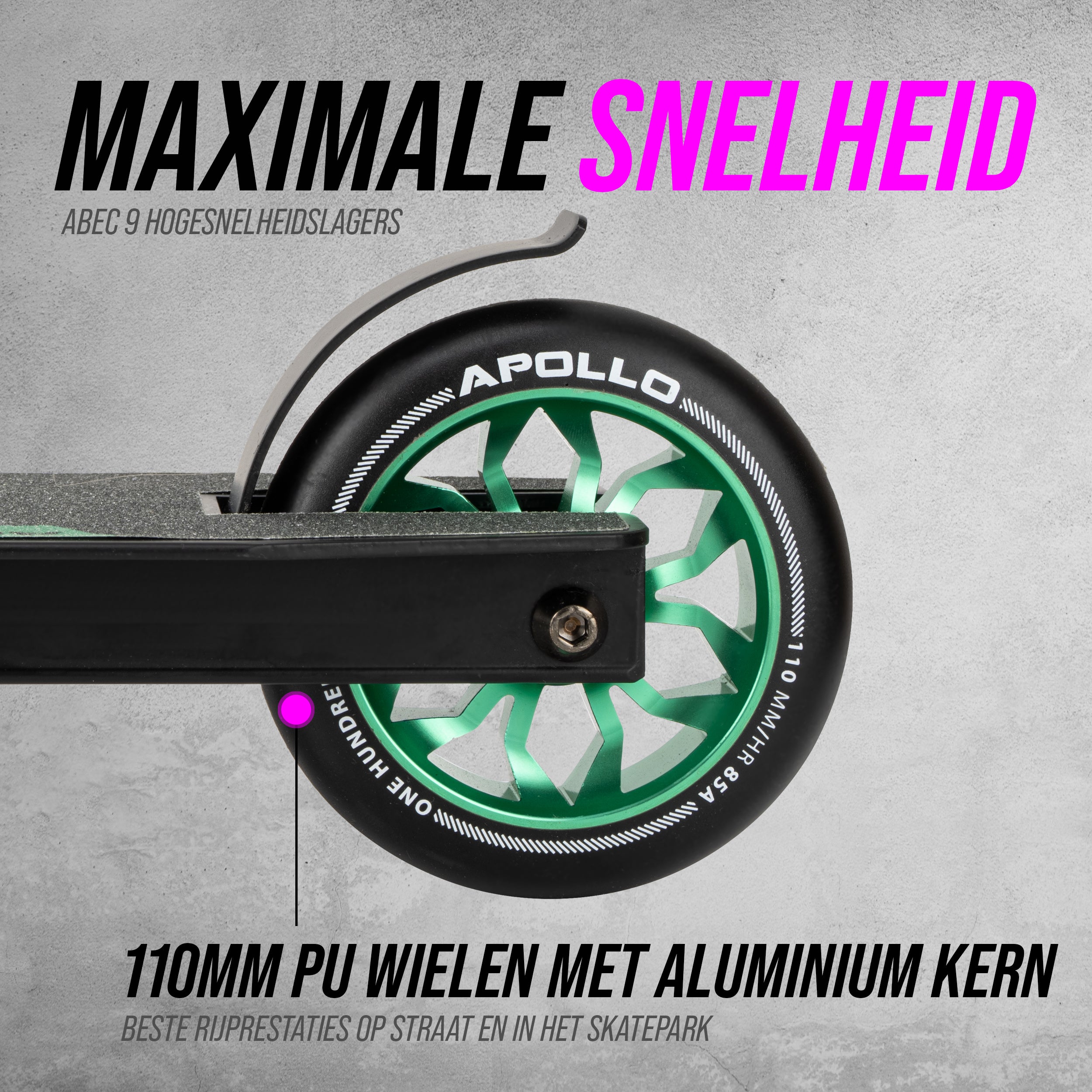 Apollo Apollo Stunt Step "Hawk" - Freestyle Kickstep Black Ocean