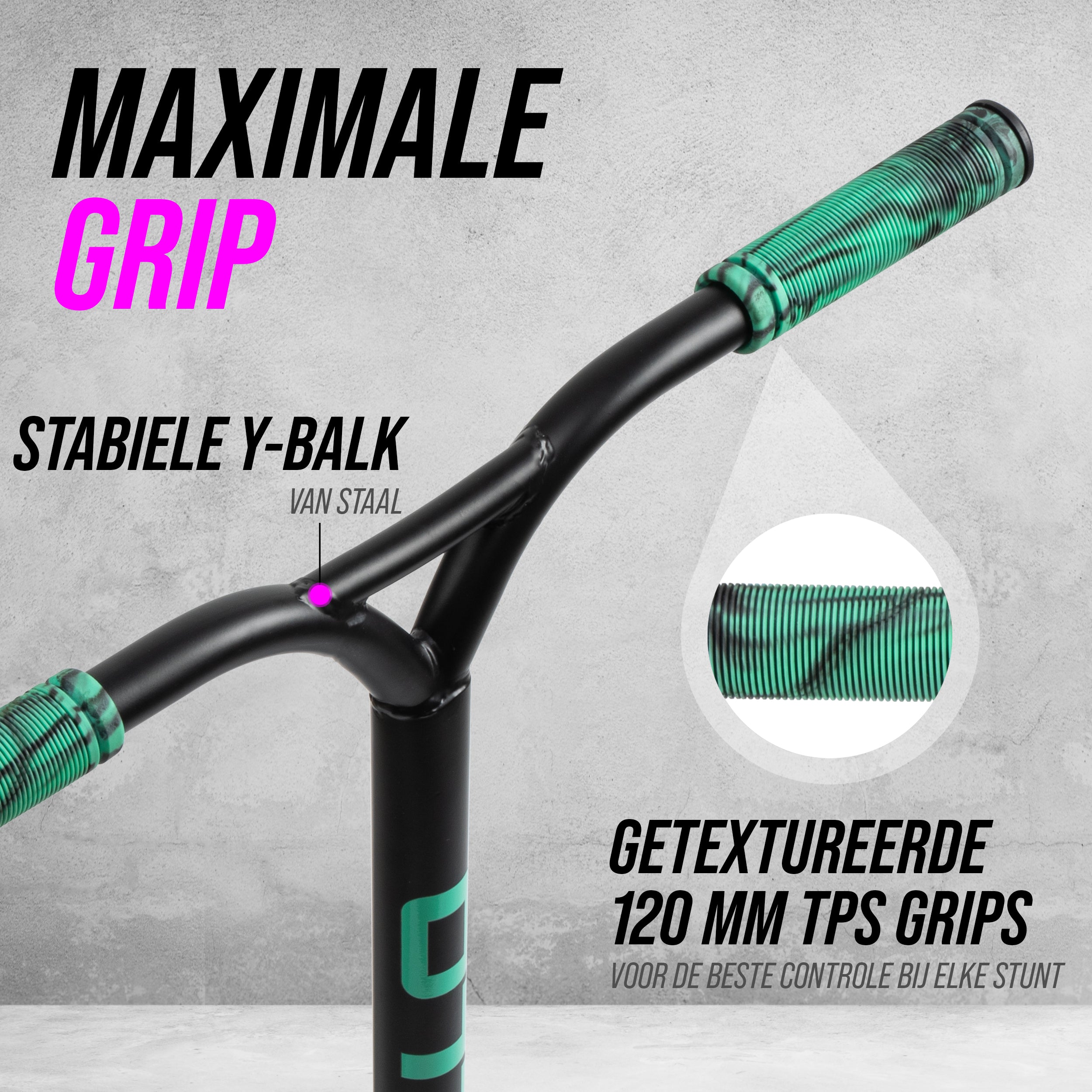 Apollo Apollo Stunt Step "Hawk" - Freestyle Kickstep Black Ocean