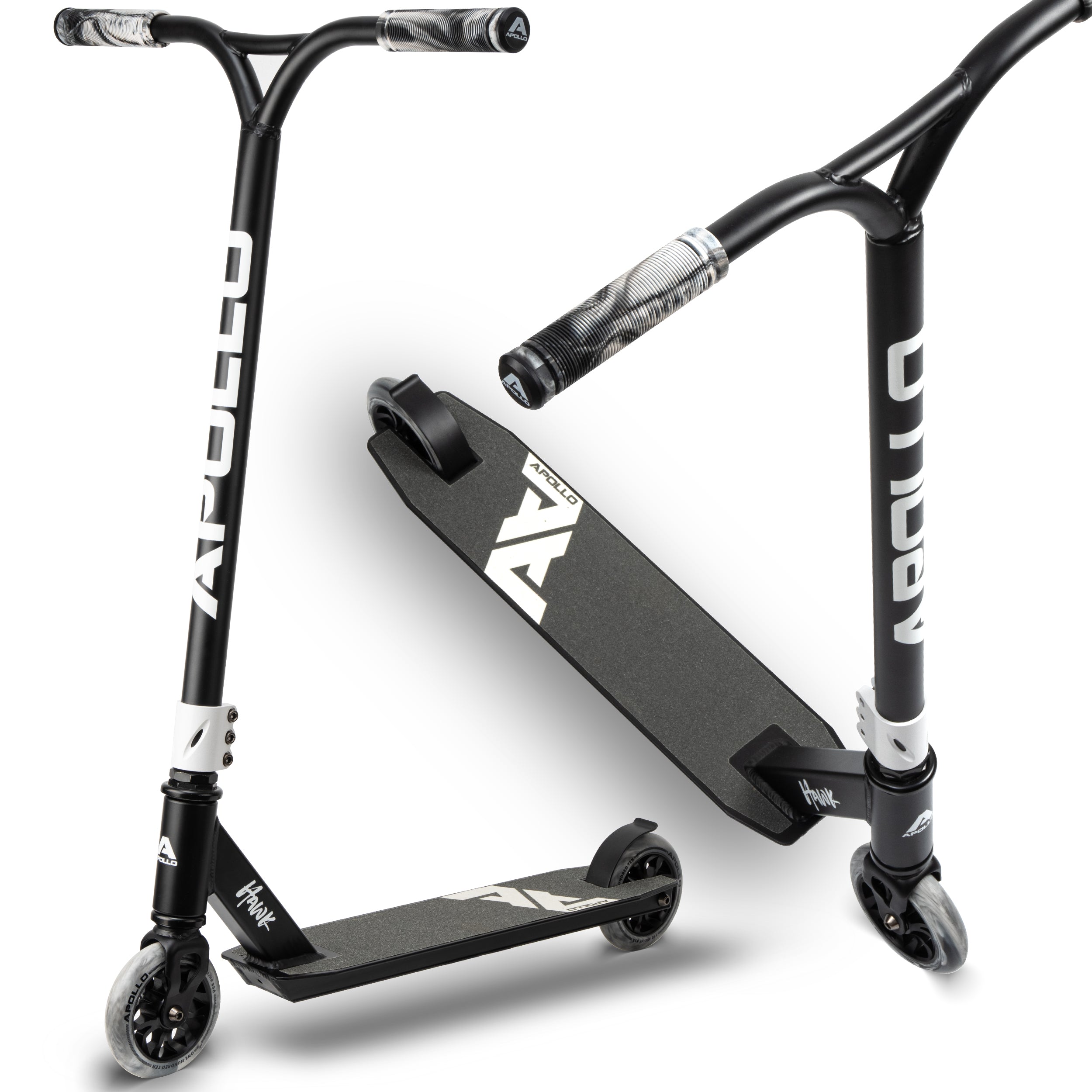 Apollo Apollo Stunt Step "Hawk" - Freestyle Kickstep Black White