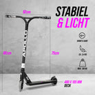 Apollo Apollo Stunt Step "Hawk" - Freestyle Kickstep Black White