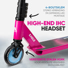 Apollo Stuntstep 'Eagle' - geanodiseerde professionele stuntstep met ABEC9 lagers Roze