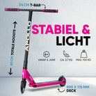 Apollo Stuntstep 'Eagle' - geanodiseerde professionele stuntstep met ABEC9 lagers Roze