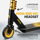 Apollo Stuntstep 'Eagle' - geanodiseerde professionele stuntstep met ABEC9 lagers Zwart Goud