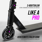 Apollo Apollo Stunt Step "Hawk" - Freestyle Kickstep Black