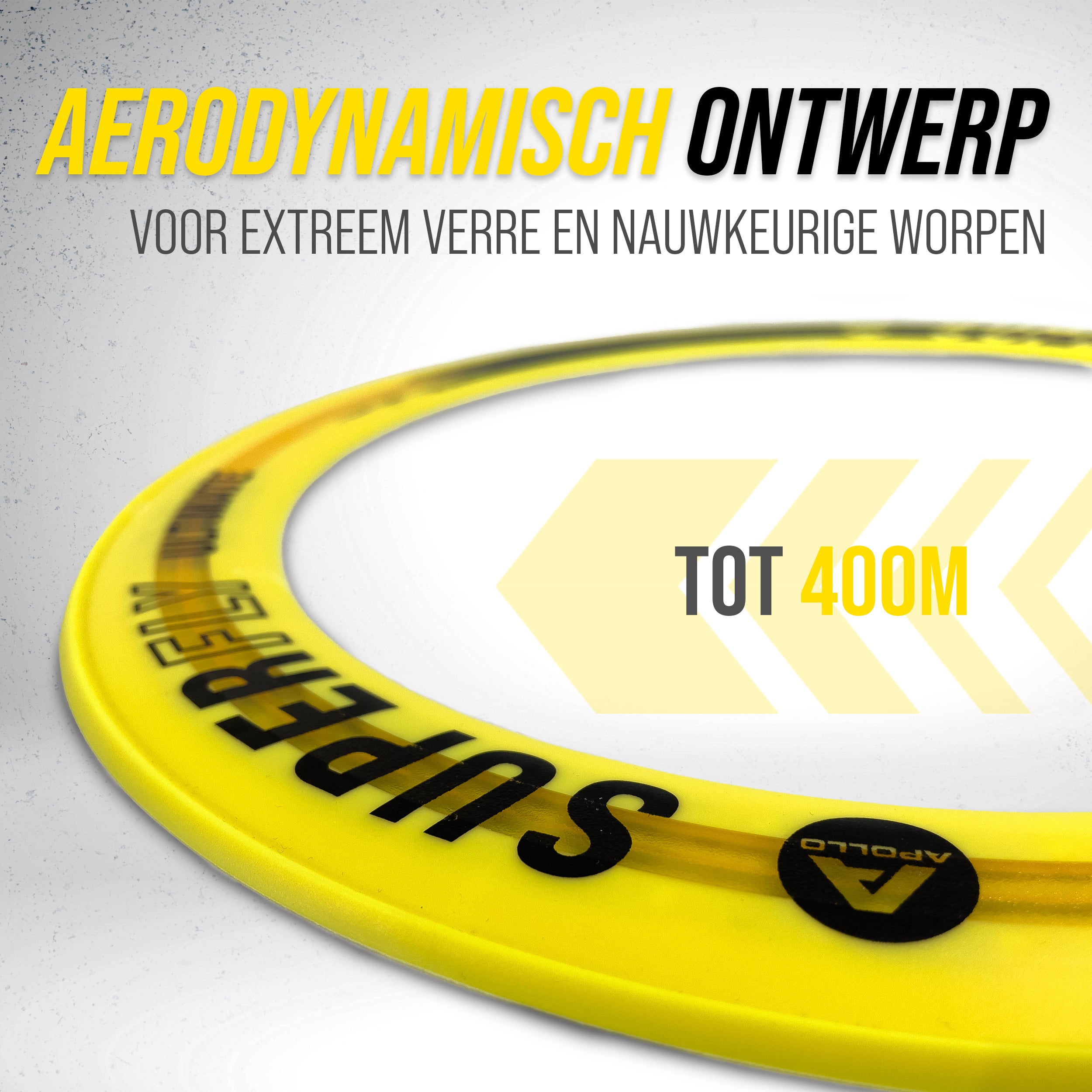 Apollo Apollo Superfly Werpring - Aerodynamische Professionele Vliegende Schijf Gelb