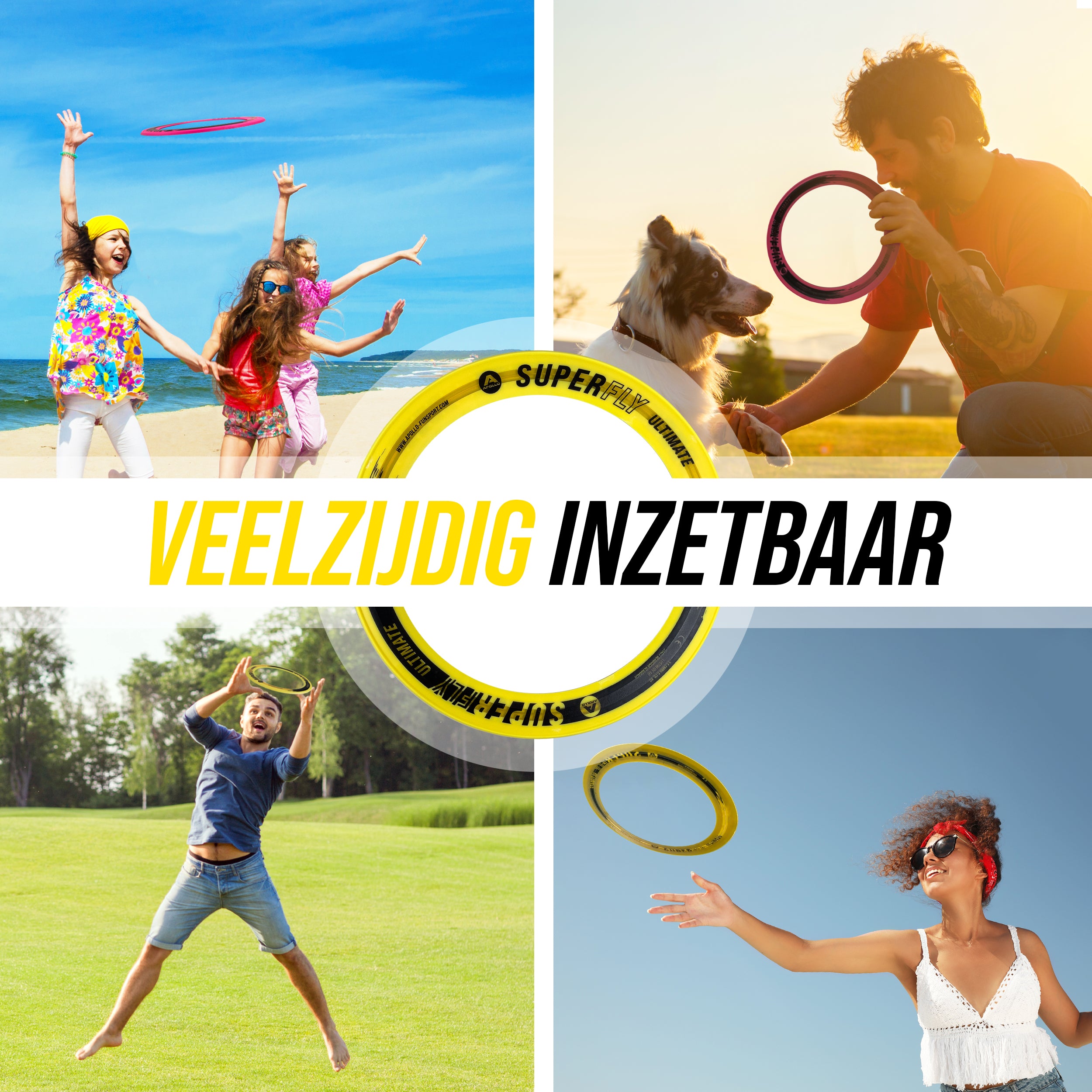 Apollo Apollo Superfly Werpring - Aerodynamische Professionele Vliegende Schijf Gelb