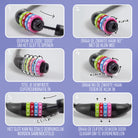 Apollo Fietsslot met cijfers voor kinderen, 10x650 mm, scooterslot, cijferslot Zwart