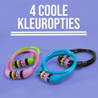 Apollo Fietsslot met cijfers voor kinderen, 10x650 mm, scooterslot, cijferslot Roze