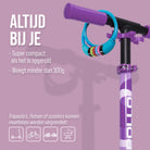 Apollo Fietsslot met cijfers voor kinderen, 10x650 mm, scooterslot, cijferslot Blauw