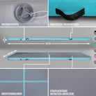 Apollo Air Mat Pro - Air Track Mat Mint 400x100x10