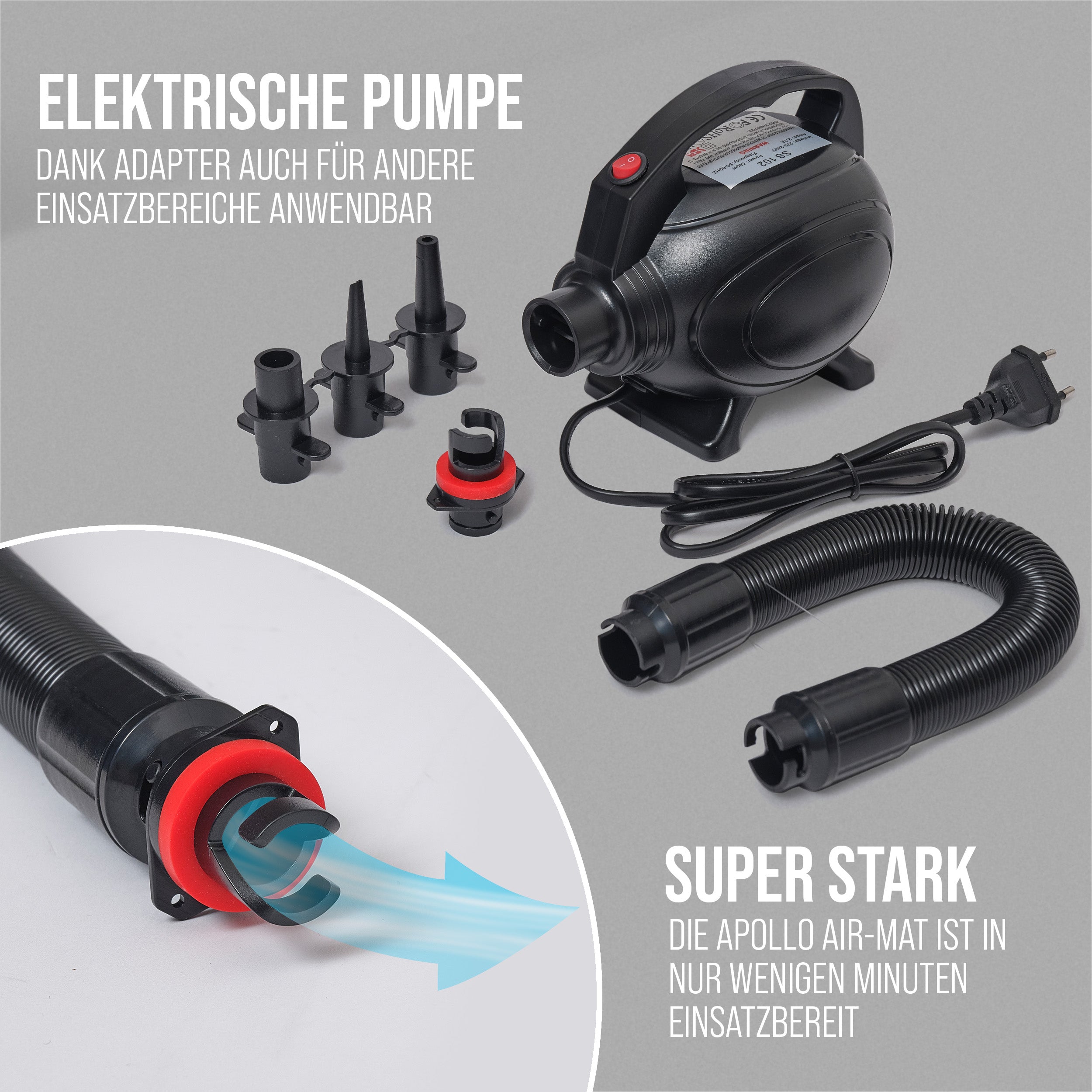 Apollo Air Mat Pro - Air Track Mat Mint 400x100x10