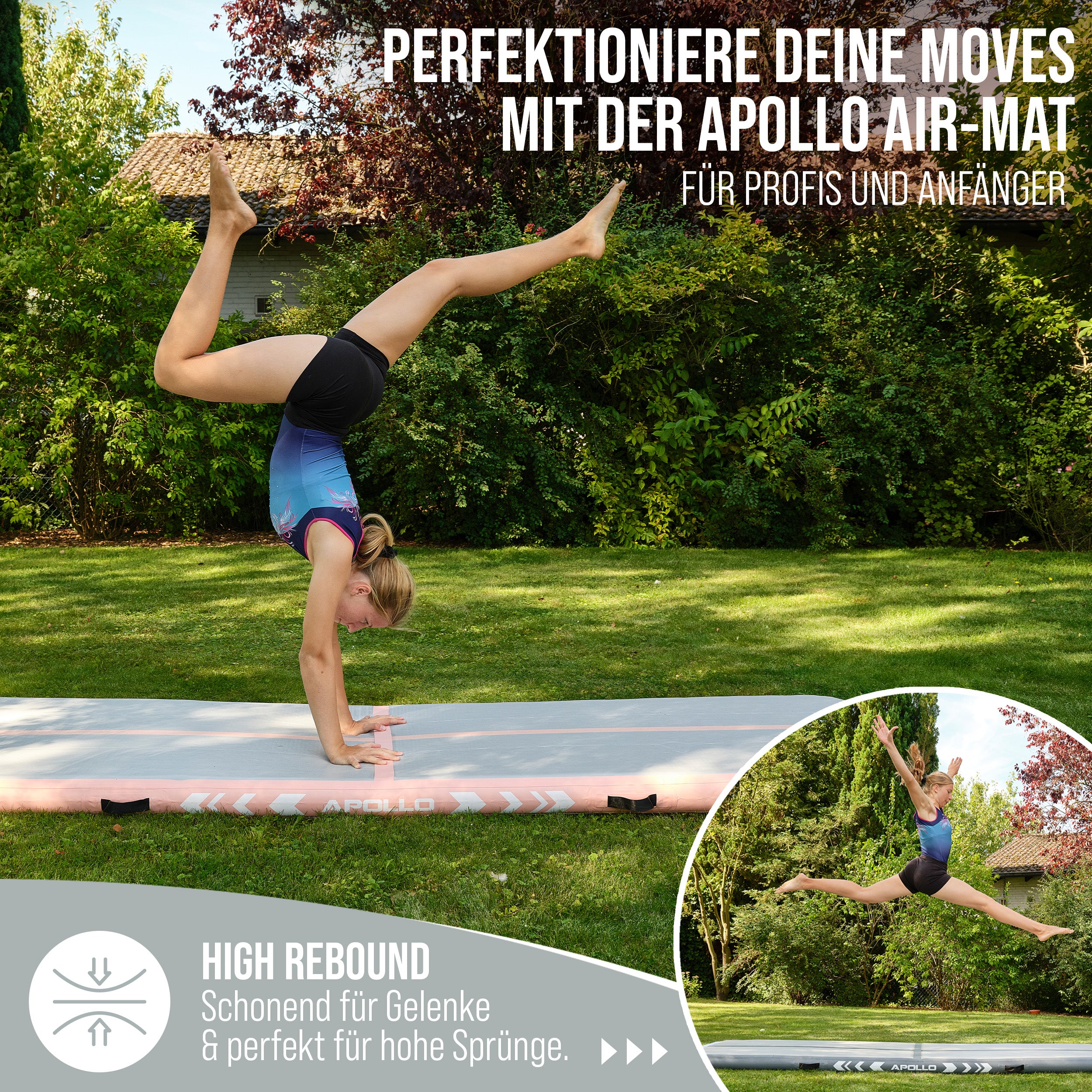 Apollo Air Mat Pro - Air Track Mat Peach 300x100x10